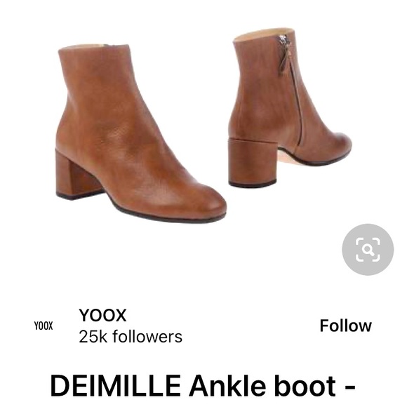 DEIMILLE Shoes - DEIMILLE cognac leather ankle booties ❤️